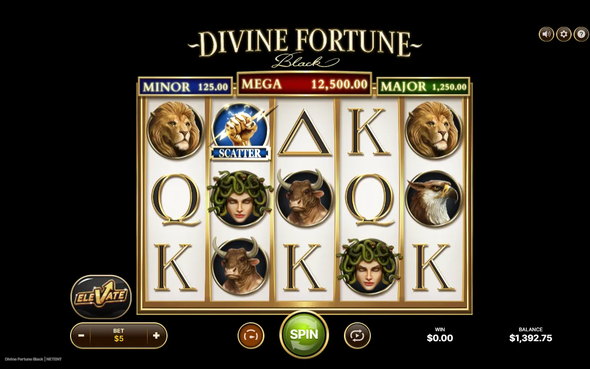 Divine Fortune Black demo